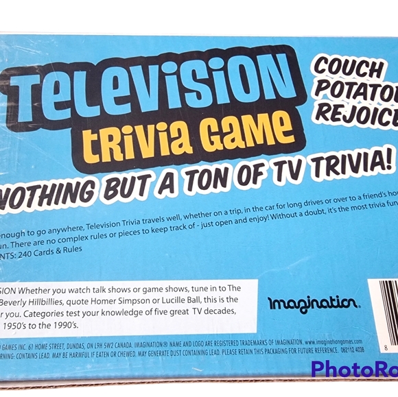 Television Trivia Game 1950s - 1990s Go!  Brand New! - Picture 3 of 3